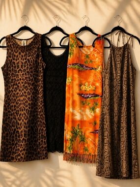 ๐ฃ 4 - Vintage Y2K ๐Summer Sleeveless Dresses / Coverups Vacation Small 3-5 ๐